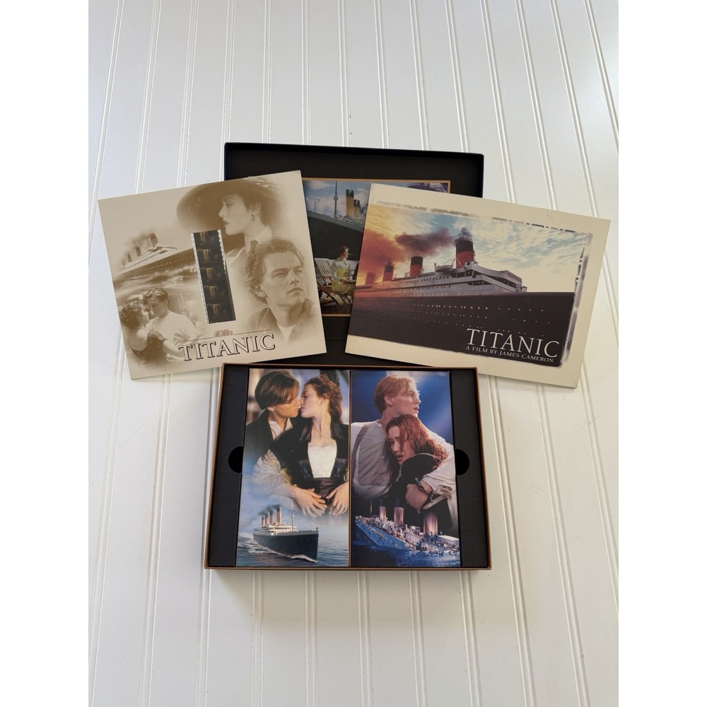 Titanic VHS 1997 Collectors Edition Photo Book Special Film Clip Book‎ Open Box